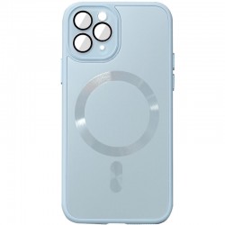 Чехол TPU+Glass Sapphire Midnight with MagSafe для Apple iPhone 13 Pro (6.1"), Голубой / Blue