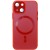 Чехол TPU+Glass Sapphire Midnight with MagSafe для Apple iPhone 14 (6.1"), Красный / Red