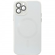 Чехол TPU+Glass Sapphire Midnight with MagSafe для Apple iPhone 14 Pro (6.1"), Белый / White