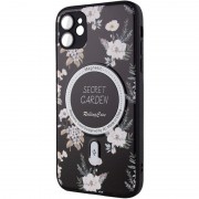 TPU+PC чехол Secret Garden with MagSafe для Apple iPhone 11 (6.1"), Black