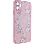 TPU+PC чехол Secret Garden with MagSafe для Apple iPhone 11 (6.1"), Pink
