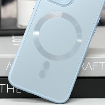 Чехол TPU+Glass Sapphire Midnight with MagSafe для Apple iPhone 12 (6.1"), Голубой / Blue - Чехлы для iPhone 12 - изображение 1