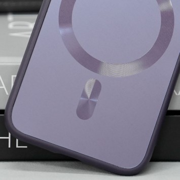 Чехол TPU+Glass Sapphire Midnight with MagSafe для Apple iPhone 12 (6.1"), Фиолетовый / Deep Purple - Чехлы для iPhone 12 - изображение 2
