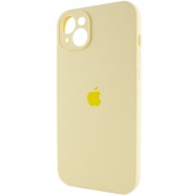 Чехол Silicone Case Full Camera Protective (AA) для Apple iPhone 15 (6.1"), Желтый / Mellow Yellow