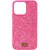 TPU чехол Bling World Rock Diamond для Apple iPhone 15 (6.1"), Ярко-розовый