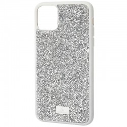 TPU чохол Bling World Rock Diamond для iPhone 15 Pro (6.1"), Срібний