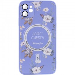 TPU+PC чехол Secret Garden with MagSafe для Apple iPhone 12 (6.1"), Lilac