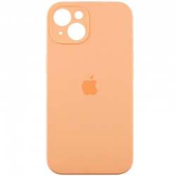 Чехол Silicone Case Full Camera Protective (AA) для Apple iPhone 15 (6.1"), Оранжевый / Cantaloupe