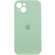 Чехол Silicone Case Full Camera Protective (AA) для Apple iPhone 15 Plus (6.7"), Зеленый / Pistachio