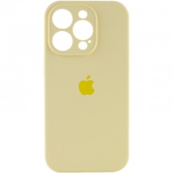 Чехол Silicone Case Full Camera Protective (AA) для Apple iPhone 15 Pro (6.1"), Желтый / Mellow Yellow