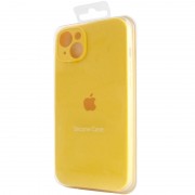 Чехол Silicone Case Full Camera Protective (AA) для Apple iPhone 15 (6.1"), Желтый / Yellow