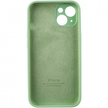Чехол Silicone Case Full Camera Protective (AA) для Apple iPhone 15 Plus (6.7"), Зеленый / Pistachio - iPhone 15 Plus - изображение 3