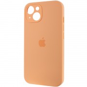 Чехол Silicone Case Full Camera Protective (AA) для Apple iPhone 15 Plus (6.7"), Оранжевый / Cantaloupe