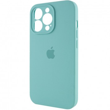 Чохол Silicone Case Full Camera Protective (AA) Apple iPhone 15 Pro (6.1"), Бірюзовий / Marine Green - iPhone 15 Pro - зображення 2 