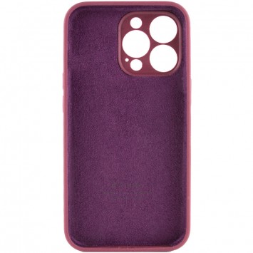 Чехол Silicone Case Full Camera Protective (AA) для Apple iPhone 15 Pro (6.1"), Бордовый / Plum - iPhone 15 Pro - изображение 1