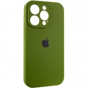 Чохол Silicone Case Full Camera Protective (AA) для Apple iPhone 15 Pro Max (6.7"), Зелений / Dark Olive