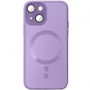 Чехол TPU+Glass Sapphire Midnight with MagSafe для Apple iPhone 15 (6.1"), Сиреневый / Lilac