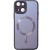 Чехол TPU+Glass Sapphire Midnight with MagSafe для Apple iPhone 15 (6.1"), Фиолетовый / Deep Purple