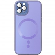 Чохол TPU+Glass Sapphire Midnight with MagSafe для Apple iPhone 15 Pro (6.1"), Бузковий / Dasheen