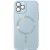 Чехол TPU+Glass Sapphire Midnight with MagSafe для Apple iPhone 15 Pro Max (6.7"), Голубой / Blue