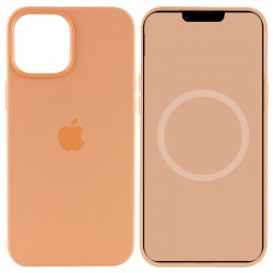 Чохол Silicone case (AAA) full with Magsafe and Animation для Apple iPhone 15 (6.1"), Помаранчевий / Orange Sorbet