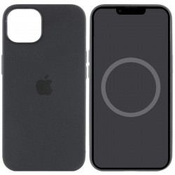 Чохол Silicone case (AAA) full with Magsafe and Animation для Apple iPhone 15 (6.1"), Чорний / Black