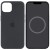 Чохол Silicone case (AAA) full with Magsafe and Animation для Apple iPhone 15 Plus (6.7"), Чорний / Black