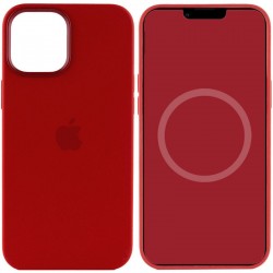 Чохол для iPhone 15 Pro - Silicone case (AAA) full with Magsafe and Animation, Червоний / Guava