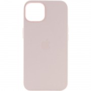 Чехол Silicone case (AAA) full with Magsafe and Animation для Apple iPhone 15 (6.1"), Розовый / Light pink