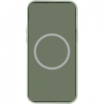 Чехол Silicone case (AAA) full with Magsafe and Animation для Apple iPhone 15 (6.1"), Зеленый / Cypress - iPhone 15 - изображение 2