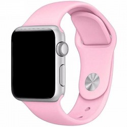 Силиконовый ремешок для Apple watch 42mm/44mm/45mm/49mm, Розовый / Pink