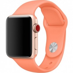 Силиконовый ремешок для Apple watch 42mm/44mm/45mm/49mm, Оранжевый