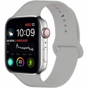 Силиконовый ремешок для Apple watch 42mm/44mm/45mm/49mm, Темно-серый