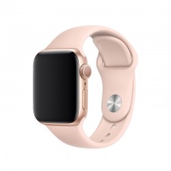 Силіконовий ремінець для Apple watch 42mm/44mm/45mm/49mm, Рожевий пісок
