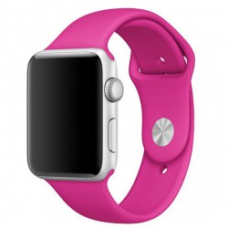 Силіконовий ремінець для Apple watch 42mm/44mm/45mm/49mm, Рожевий / Barbie pink