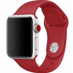 Силіконовий ремінець для Apple watch 42mm/44mm/45mm/49mm, Червоний / Dark Red
