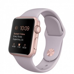Силіконовий ремінець для Apple watch 42mm/44mm/45mm/49mm, Бузковий / Lanvender