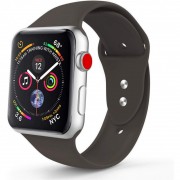 Силиконовый ремешок для Apple watch 42mm/44mm/45mm/49mm, Черный / Carbon Black