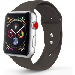Силиконовый ремешок для Apple watch 42mm/44mm/45mm/49mm, Черный / Carbon Black