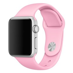 Силиконовый ремешок для Apple watch 42mm/44mm/45mm/49mm, Розовый / Cotton Candy
