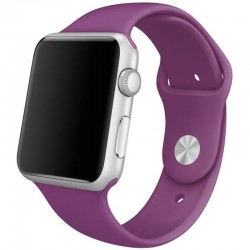 Силіконовий ремінець для Apple watch 42mm/44mm/45mm/49mm, Фіолетовий / Grape