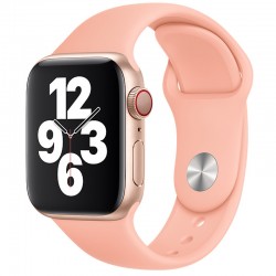 Силіконовий ремінець для Apple watch 42mm/44mm/45mm/49mm, Рожевий / Flamingo