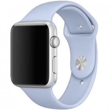 Силиконовый ремешок для Apple watch 42mm/44mm/45mm/49mm, Голубой / Sweet Blue