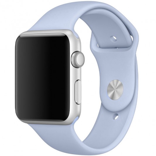 Силіконовий ремінець для Apple watch 42mm/44mm/45mm/49mm, Синій / Sweet Blue