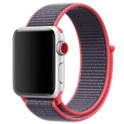 Ремешок Nylon для Apple watch 42mm/44mm/45mm/49mm, Арбузный / Watermelon red