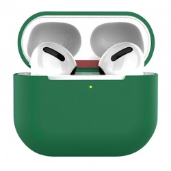 Силіконовий футляр для навушників AirPods 3, Зелений / Dark green