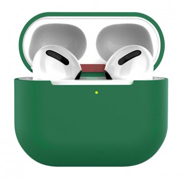 Силиконовый футляр для наушников AirPods 3, Зеленый / Dark green