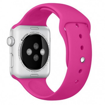 Силіконовий ремінець для Apple watch 42mm/44mm/45mm/49mm, Рожевий / Barbie pink - Apple Watch - зображення 1 