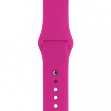 Силіконовий ремінець для Apple watch 42mm/44mm/45mm/49mm, Рожевий / Barbie pink - Apple Watch - зображення 2 
