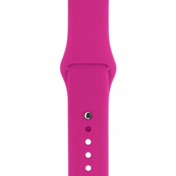 Силиконовый ремешок для Apple watch 42mm/44mm/45mm/49mm, Розовый / Barbie pink - изображение 2